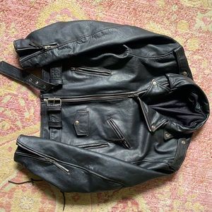 Vintage Biker/Punk Leather Jacket size 42 Large